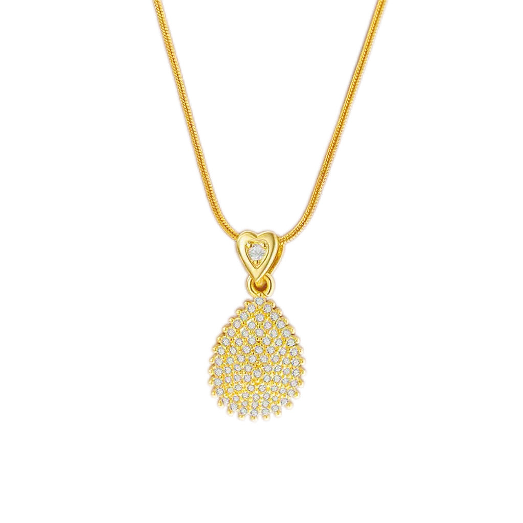 Women's Full Zirconium Drop Fashion Temperament Entry Lux Style Necklaces