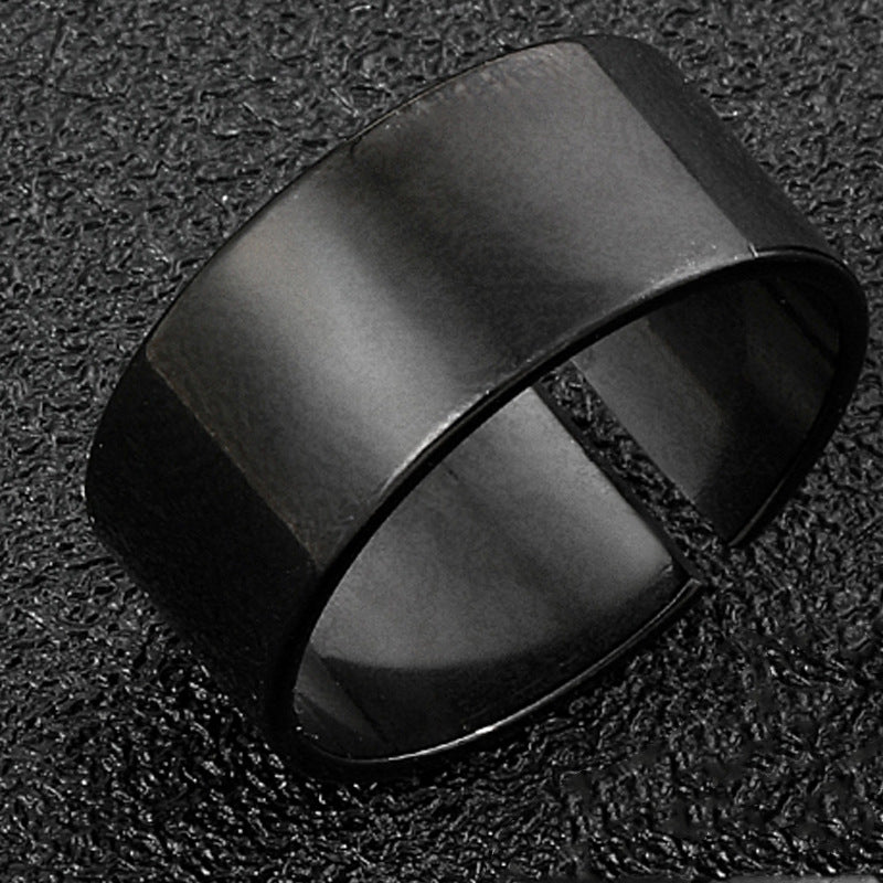 Titanium Steel Three-piece Design Niche Opening Adjustable Suit Rings