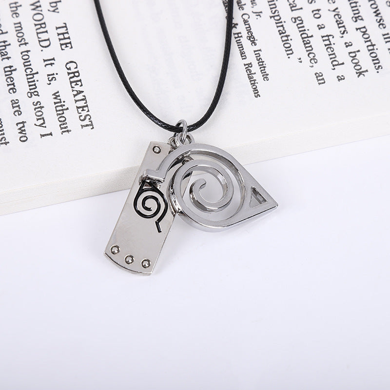 Attack Allen Giant Key Ninja Small Organization Red Cloud Notes Necklace