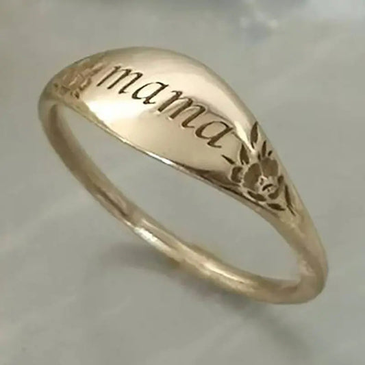 Exquisite Simple Mom Niche Flower Mother's Day Gift Ring