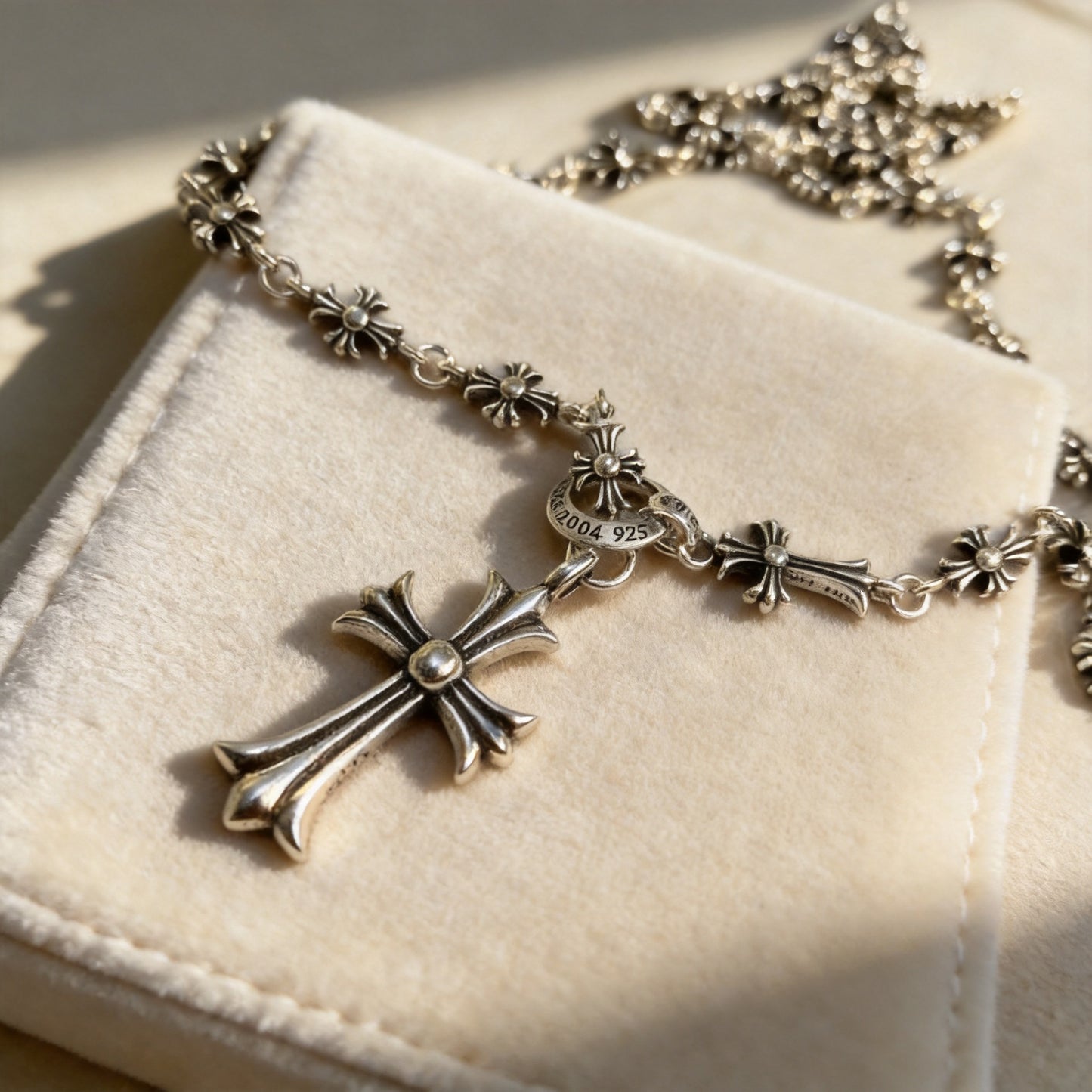 Women's & Men's Crook Vintage Cross Retro Simple Couple Necklaces