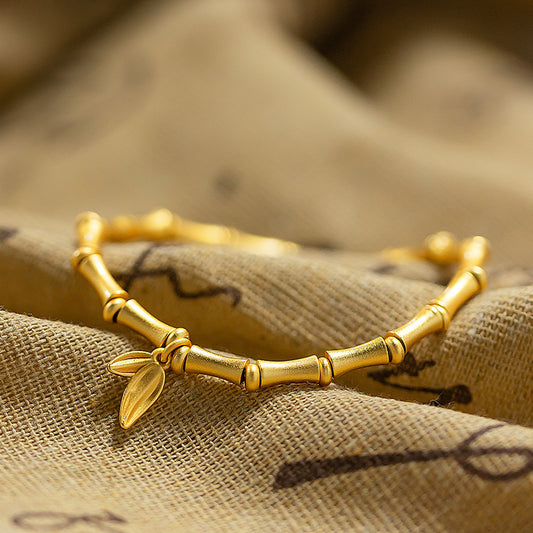 Chinese Style High-grade Bamboo Leaf Female Bracelets