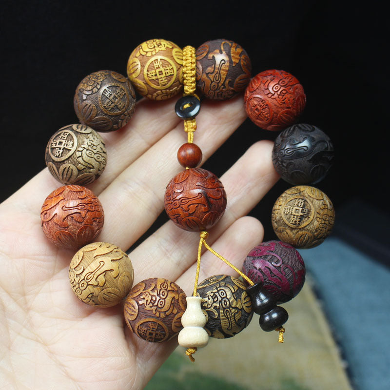 Wooden Beaded Find Cai Amass Fortunes Car Bracelets