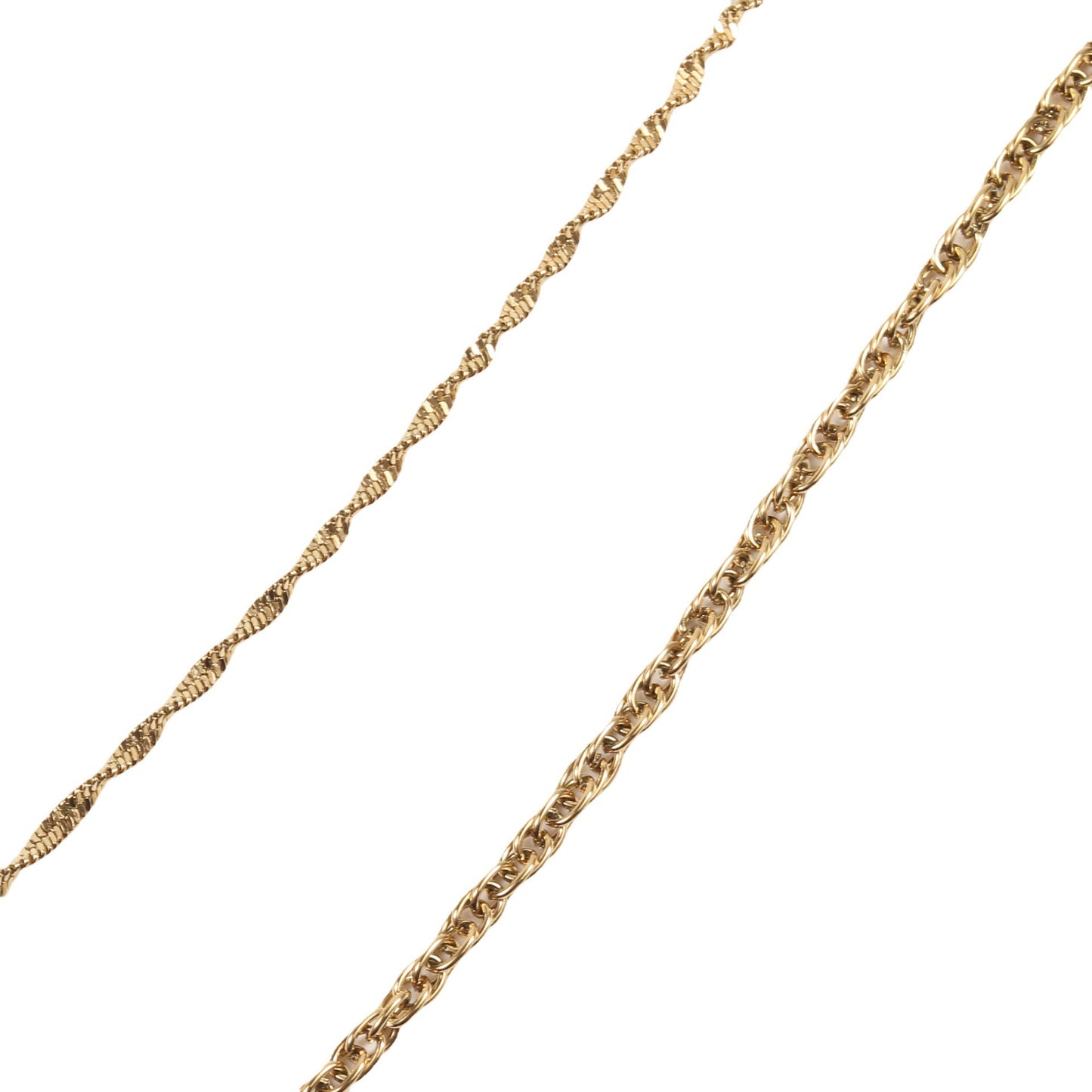 Bare Chain Titanium Steel Gold Plated Bracelets