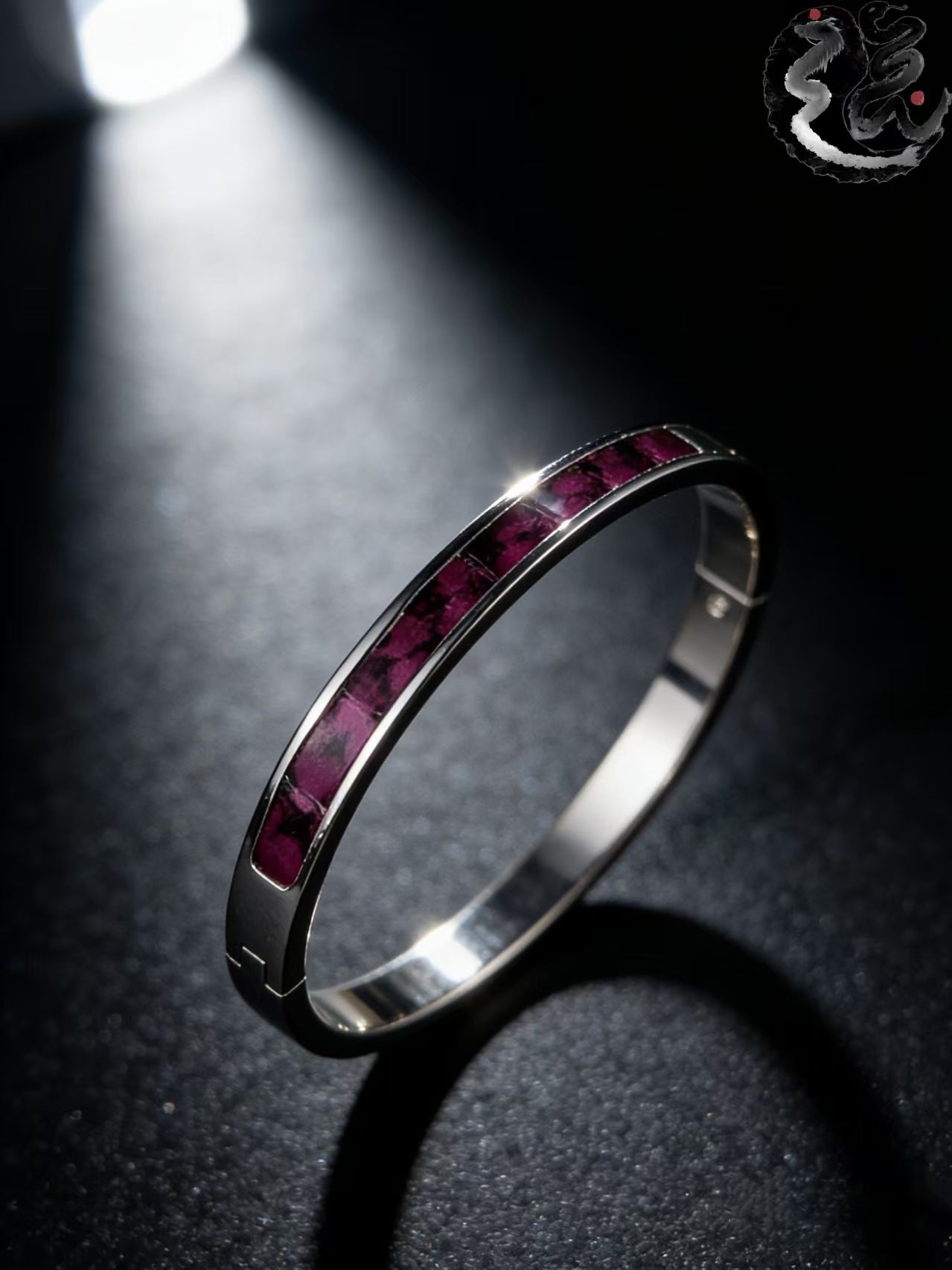 Snakeskin Genuine Leather Male Female Personality Metal Closed Special Bracelet