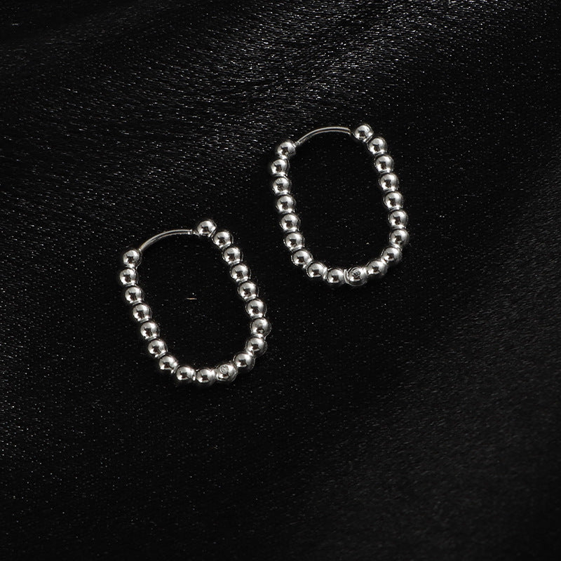 Clip Fashion Popular Knock Pattern Titanium Steel Ear Buckle