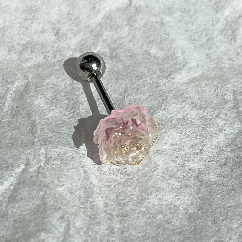 Color Titanium Steel Screw Buckle Piercing Lady Stud Earrings