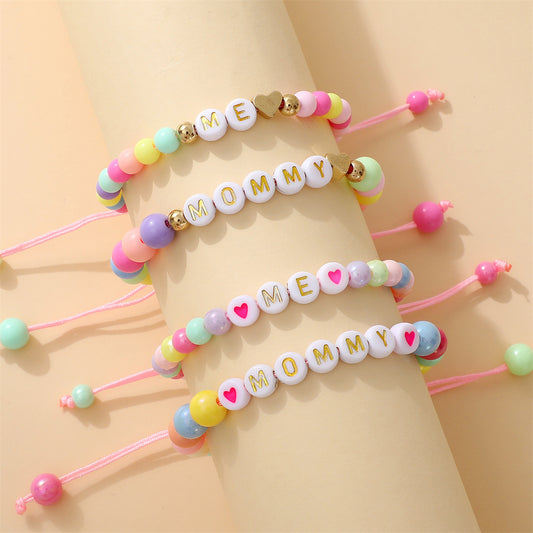 Dopamine Color Matching Bead Wind Adjustable Bracelets