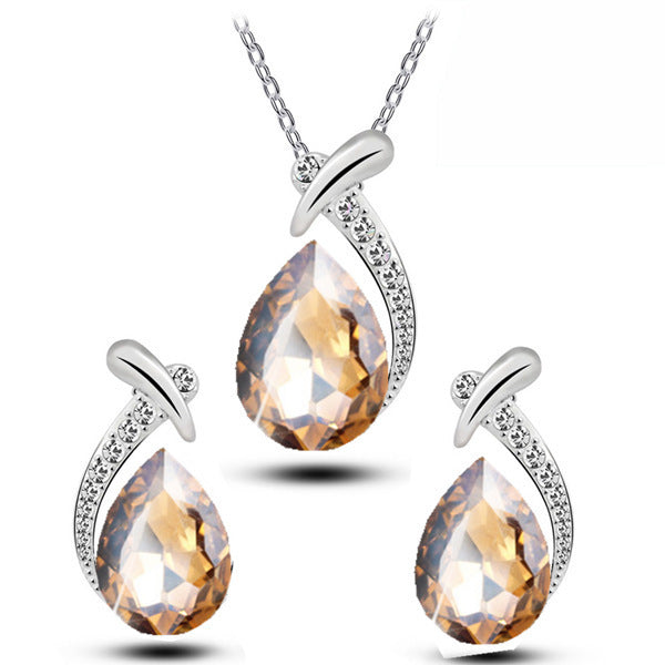 Diamond Clavicle Female Austrian Crystal Mermaid Necklaces