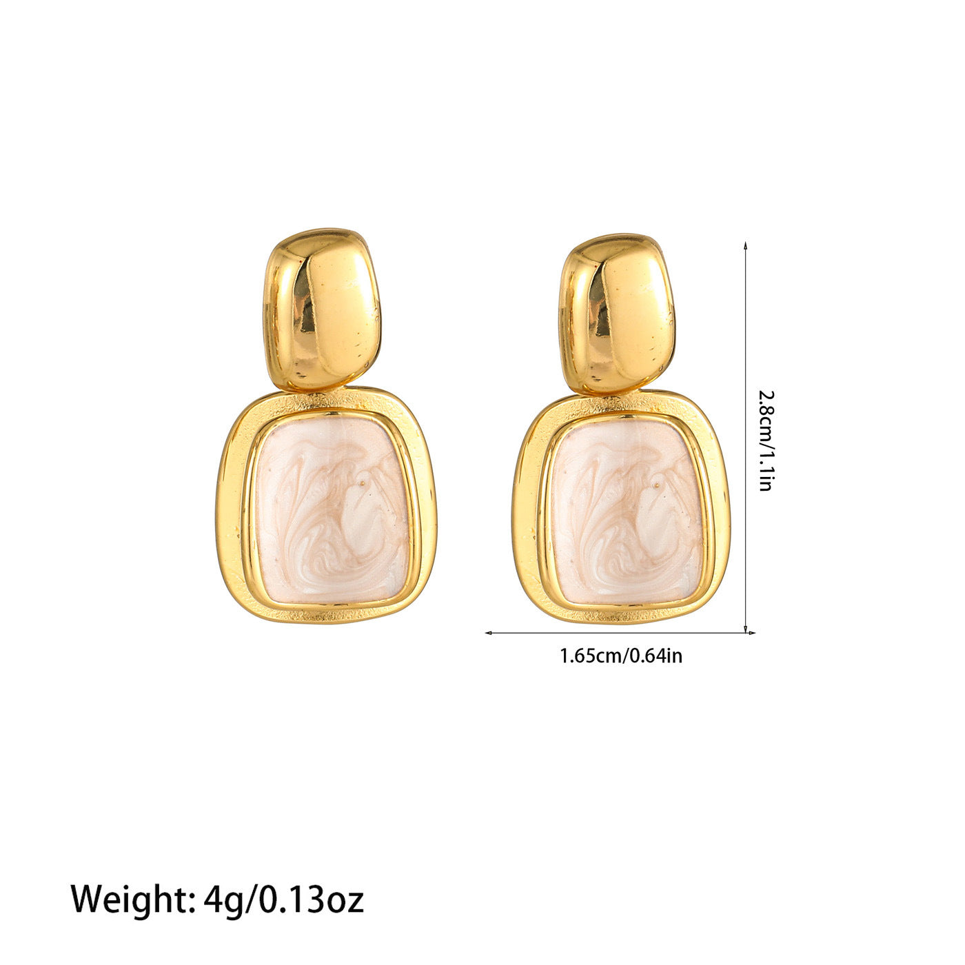 Women's Titanium Steel Fashion Temperament Commute High-grade Earrings