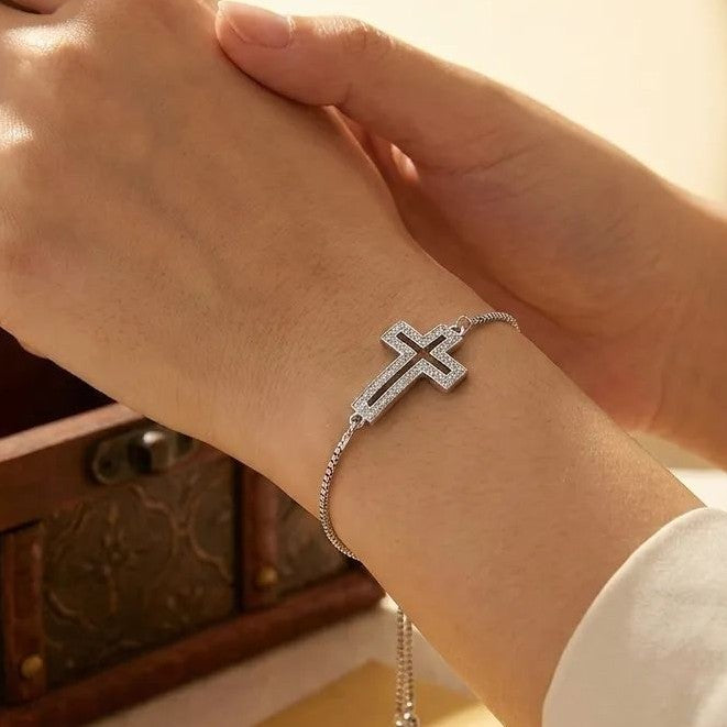 Popular Light Luxury High-grade Cross Pull Adjustable Bracelets