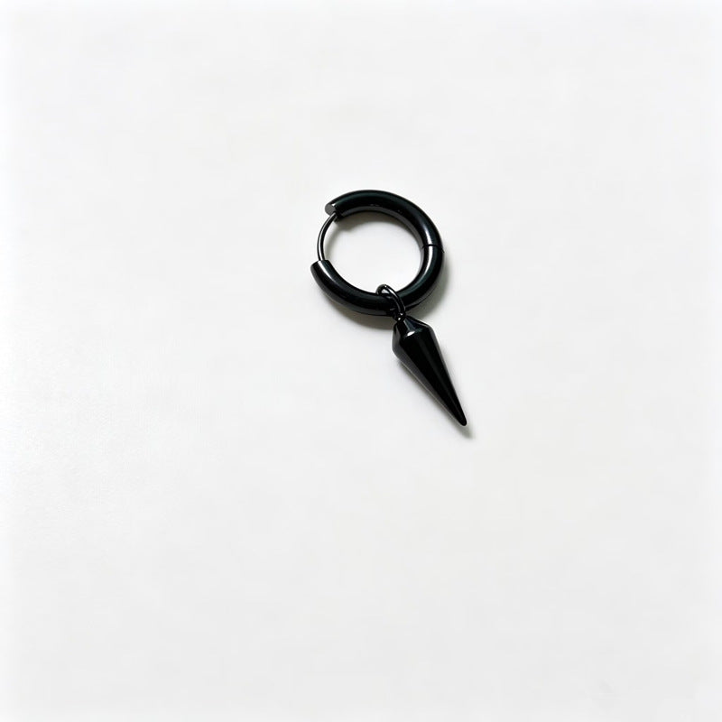 Little Devil Pointed Tapered Stainless Steel Cool Hip Hop Style Rings