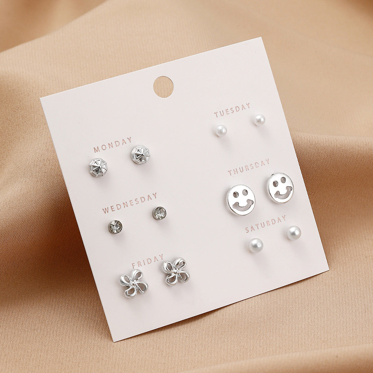 Women's One Week Combination Light Luxury High-grade Earrings