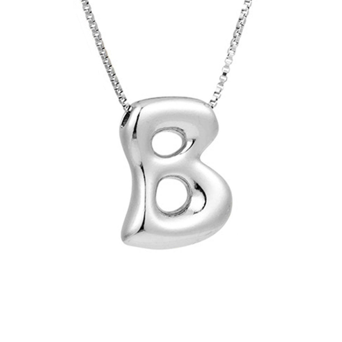 Letter Hip Hop Sier Chubby Clavicle Pendants