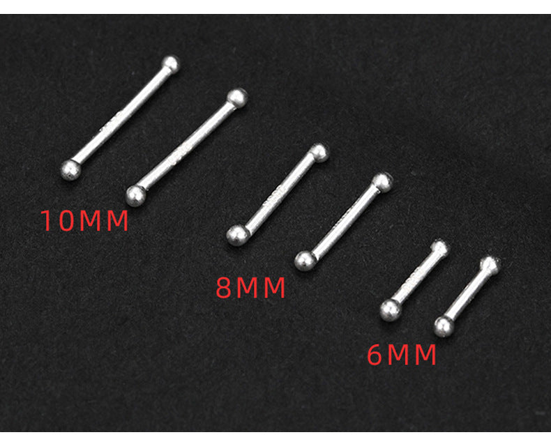 Women's & Men's Need To Take Off Small Double-headed Round Beads Ear Bar Stud Earrings