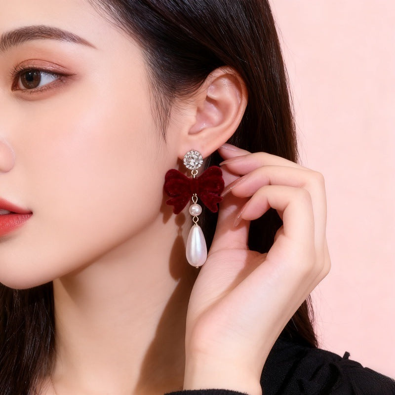Diamond Super Shiny Light Luxury Temperament Earrings