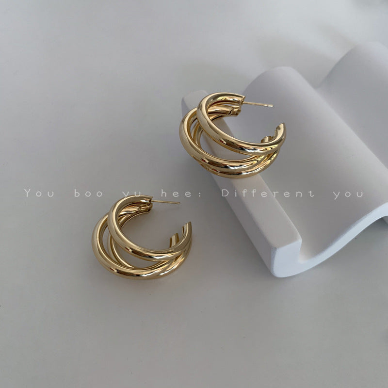 Women's High-grade Metal For Niche Design Ear Earrings