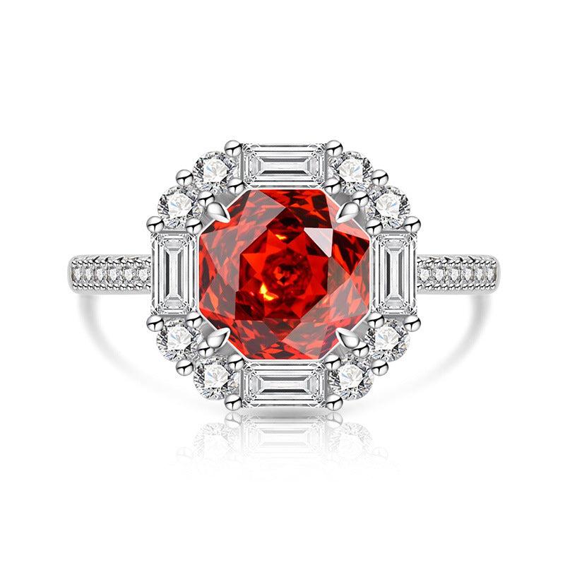 Female Gold Plated Fashion Luxury High Carbon Ring