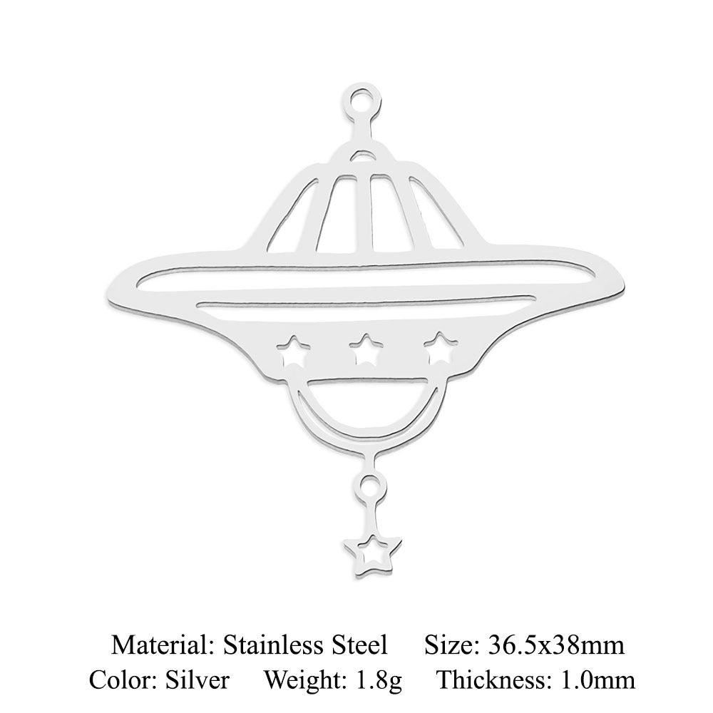 Titanium Steel Planet Ornament Accessories Geometric Pendants