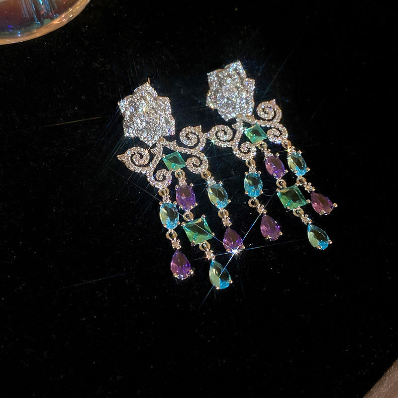 Women's Geometric Flowers Ear Light Luxury Minority Fashion Necklaces