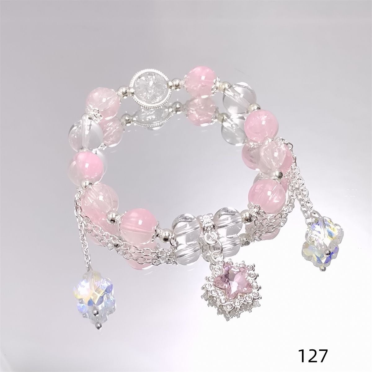 Colorful Crystal String Beads Fishtail Sweet Super Fairy Girlfriends For Bracelets