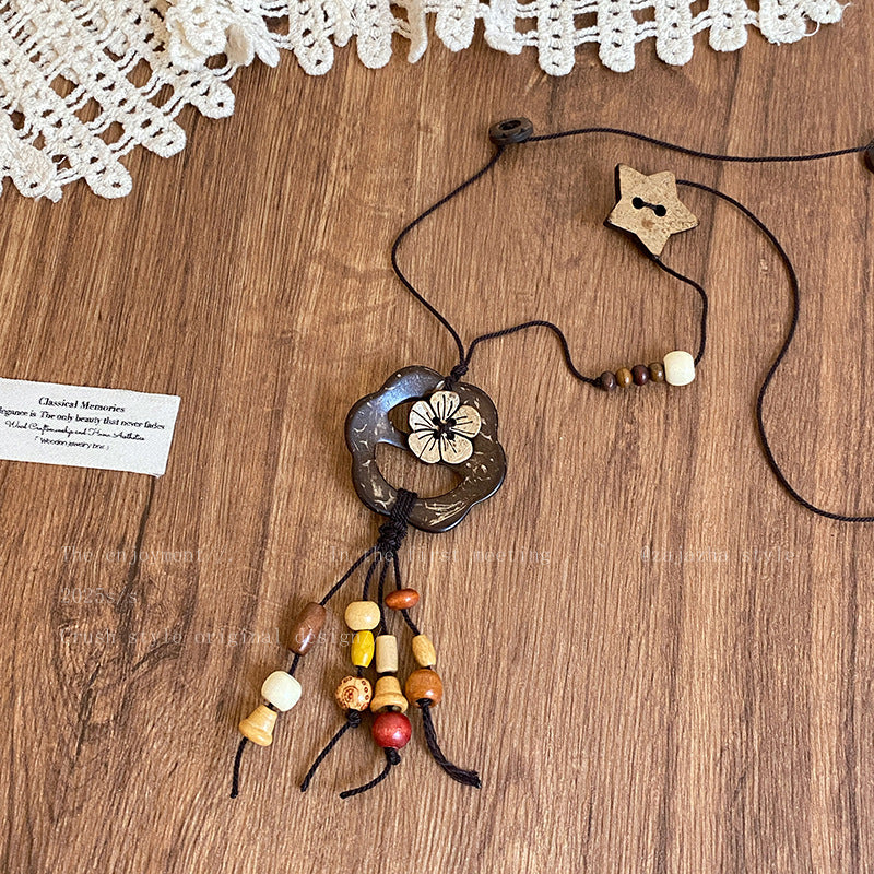 Women's Chinese Zen Ethnic Style Butterfly High-grade Retro Necklace