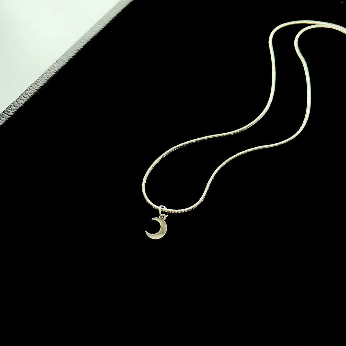 Stainless Moon Asterism Star Snake Bones Chain Necklaces