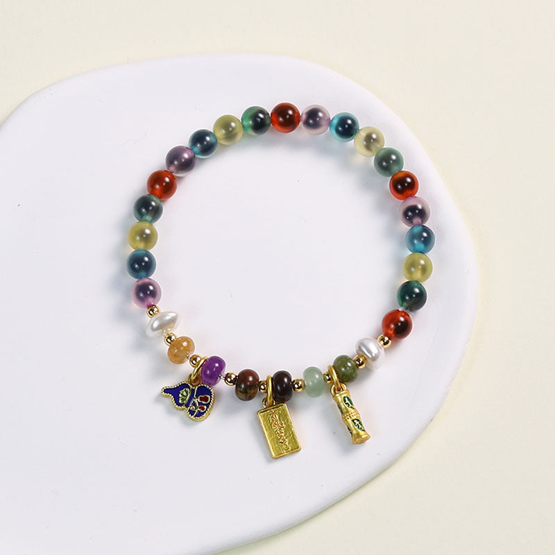Women's Agate High-grade Natural Fragrant Gray Glaze Scenic Spot Live Bracelets