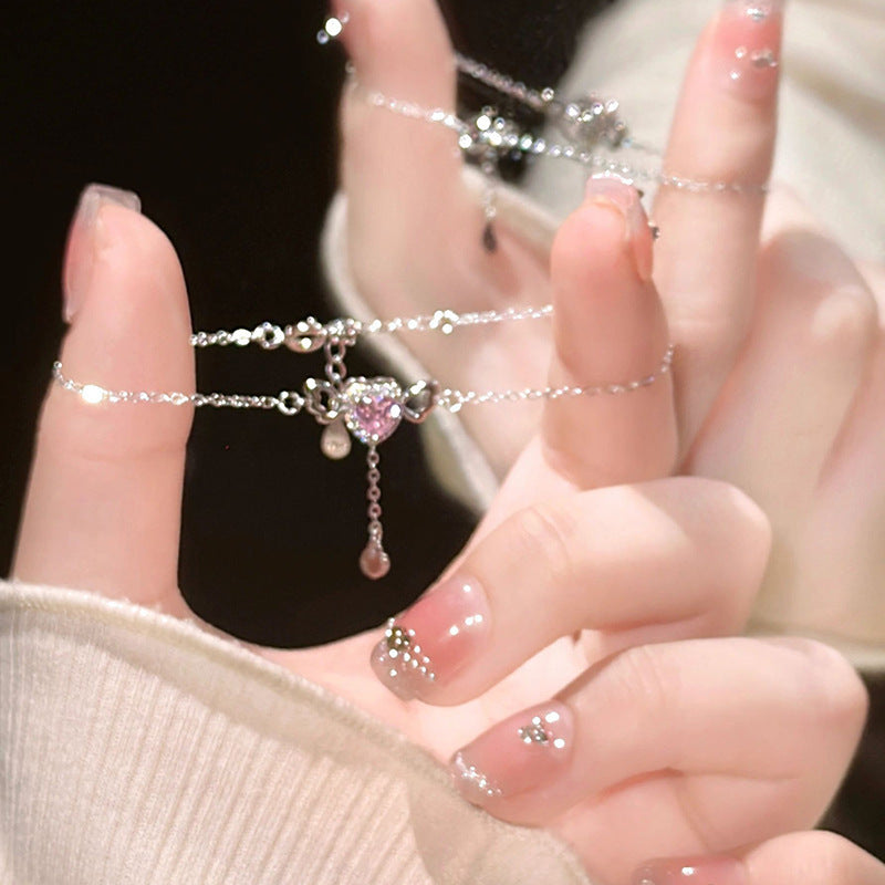 Women's Titanium Steel High-grade Minority Design Light Bracelet