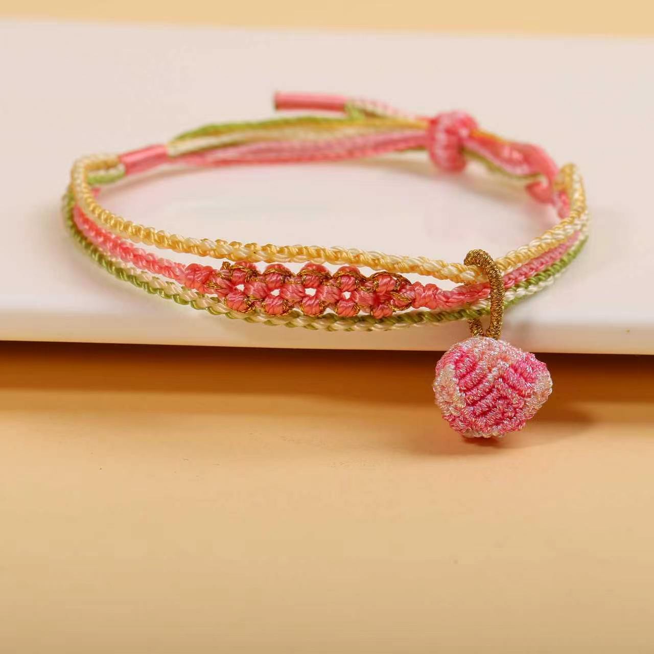 Dragon Boat Festival Colorful Rope Small Red Hand-woven Tiger Head Bracelet