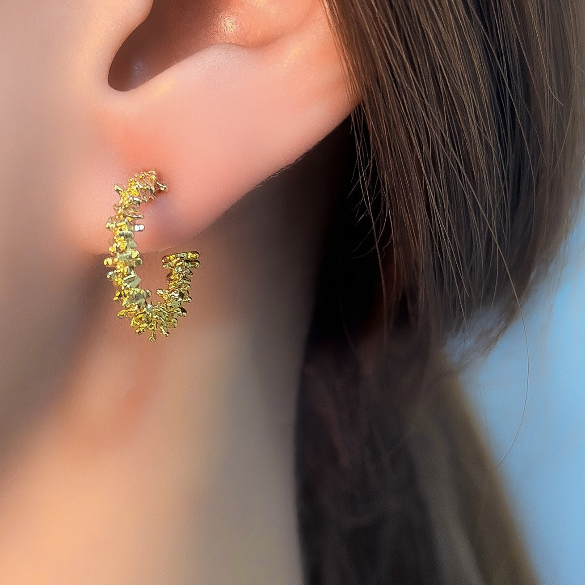 Broken Sier Temperament French Style Niche Affordable Luxury Earrings