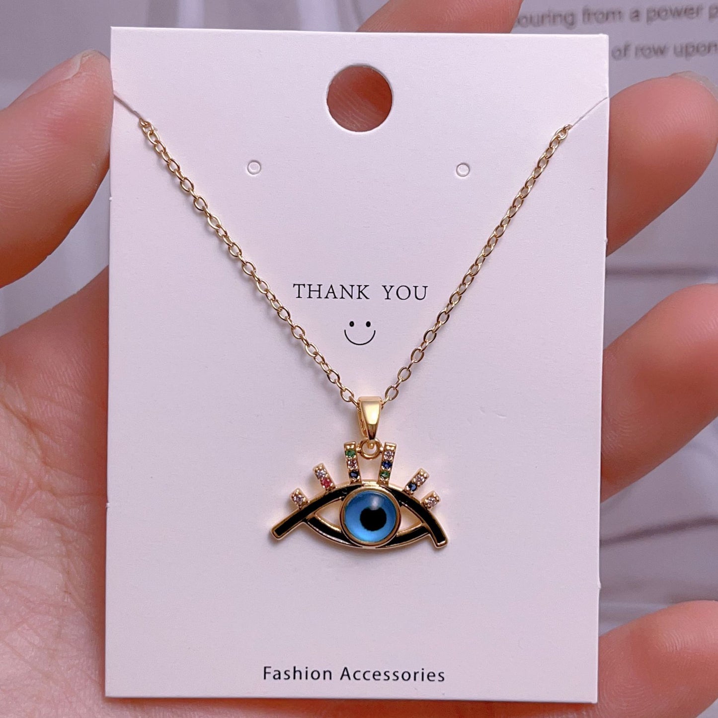 Eye Female Fashion Personality Titanium Steel Clavicle Necklaces