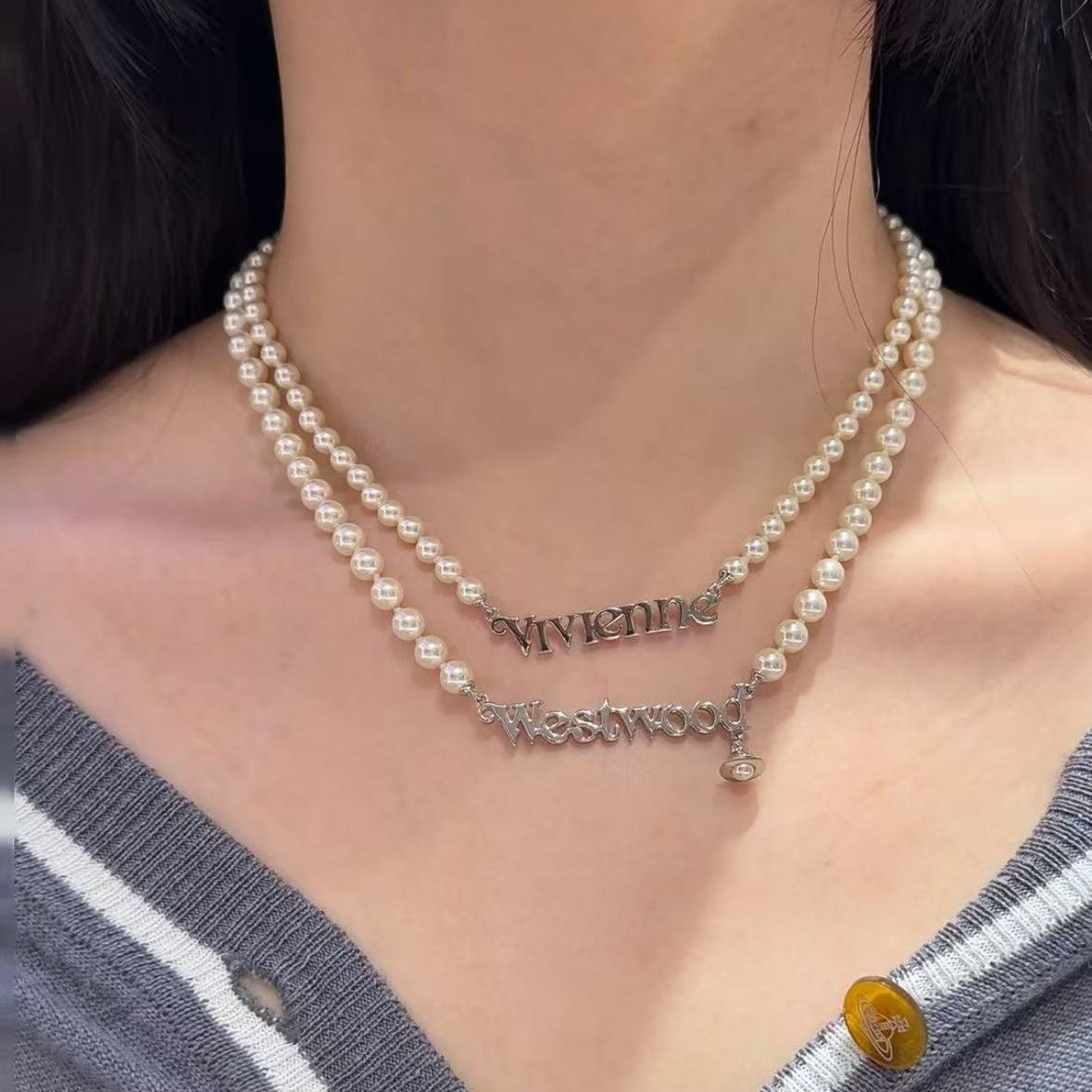 Temperament Entry Lux Elegant Letters High-grade Clavicle Necklace