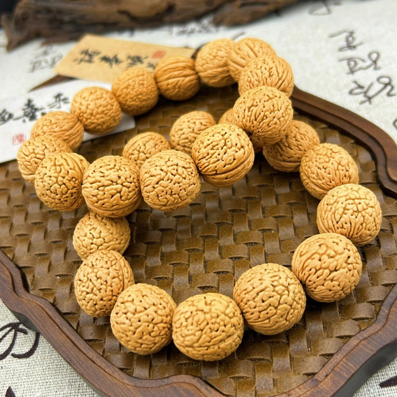 Crafts Peach Pit Single Circle Prayer Bracelet