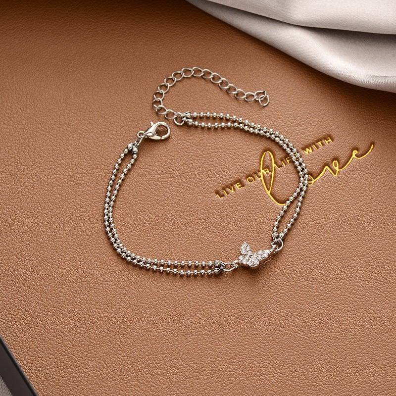 Vintage Pearl Female Style Design Simple Cold Bracelet