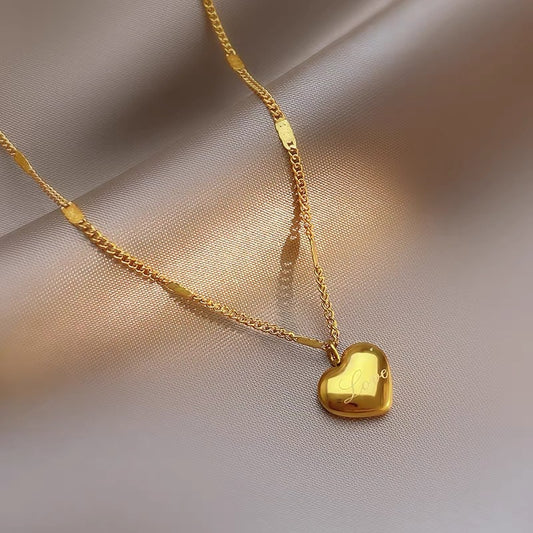 Female Clavicle Chain Simple Temperament Entry Lux Peach Necklace