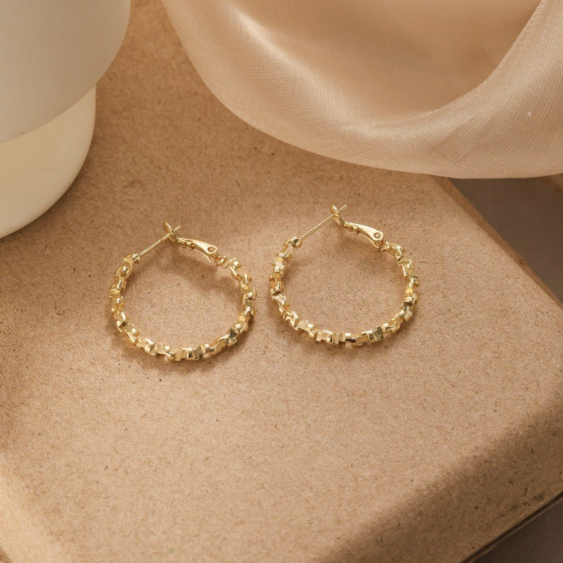 Women's Needle High-grade Super Flash Zircon Light Luxury Refined Grace Earrings