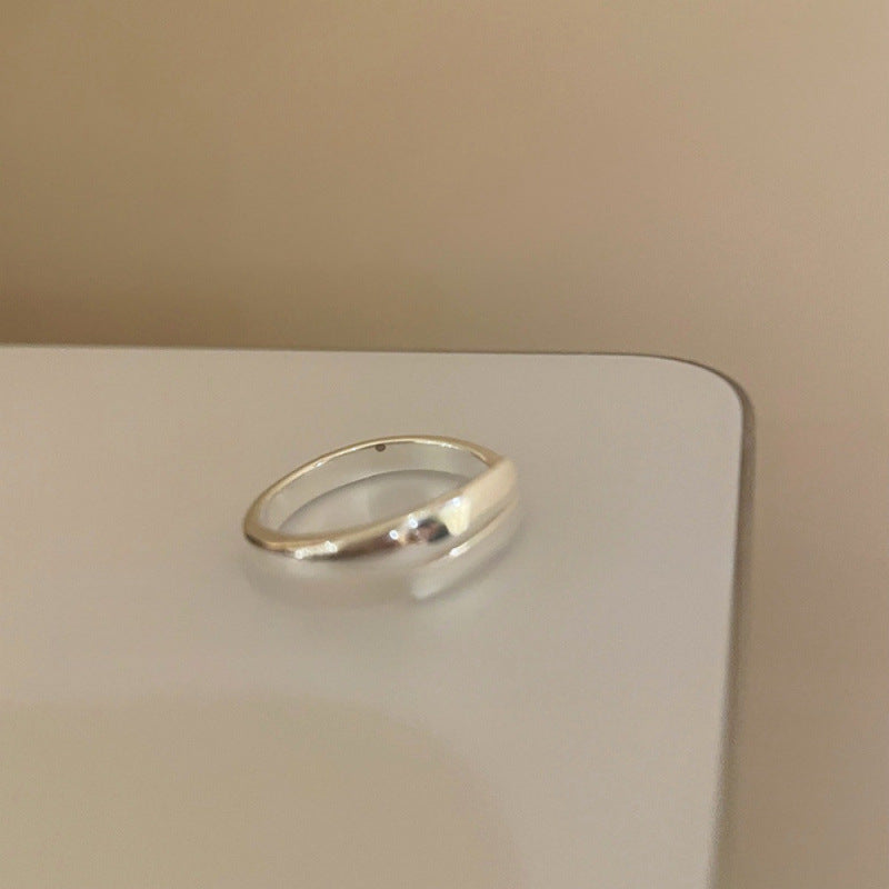 Women's Sier Simple Light Luxury High-grade Index Finger Open Rings
