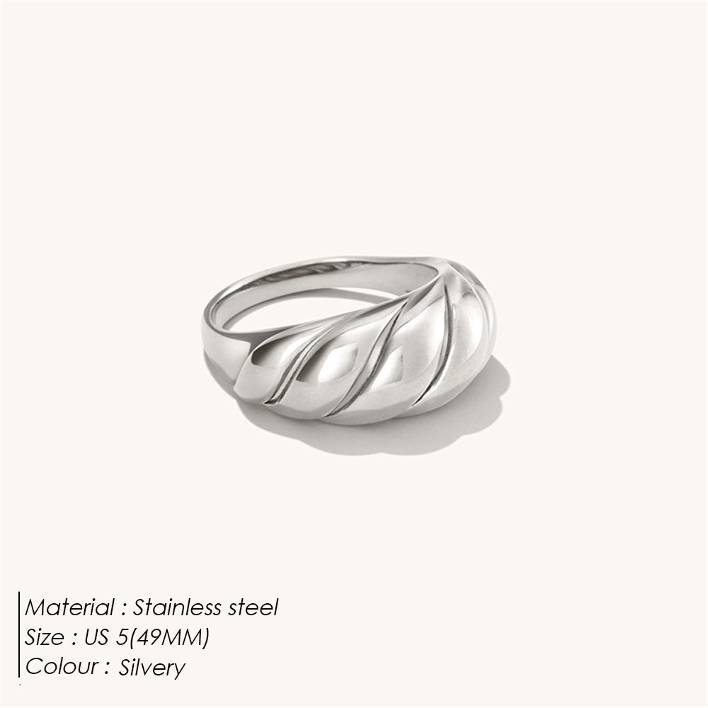 Stainless Steel Female Minority High Sense Rings