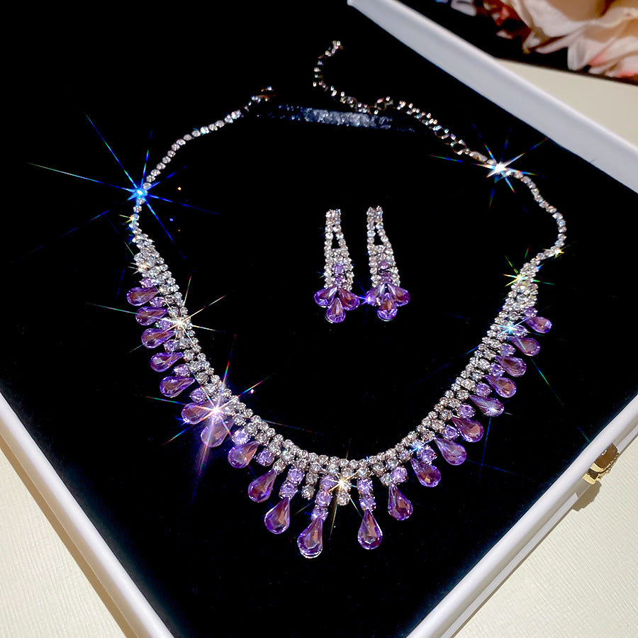 Elegant Drop Round Light Luxury Minority Necklaces