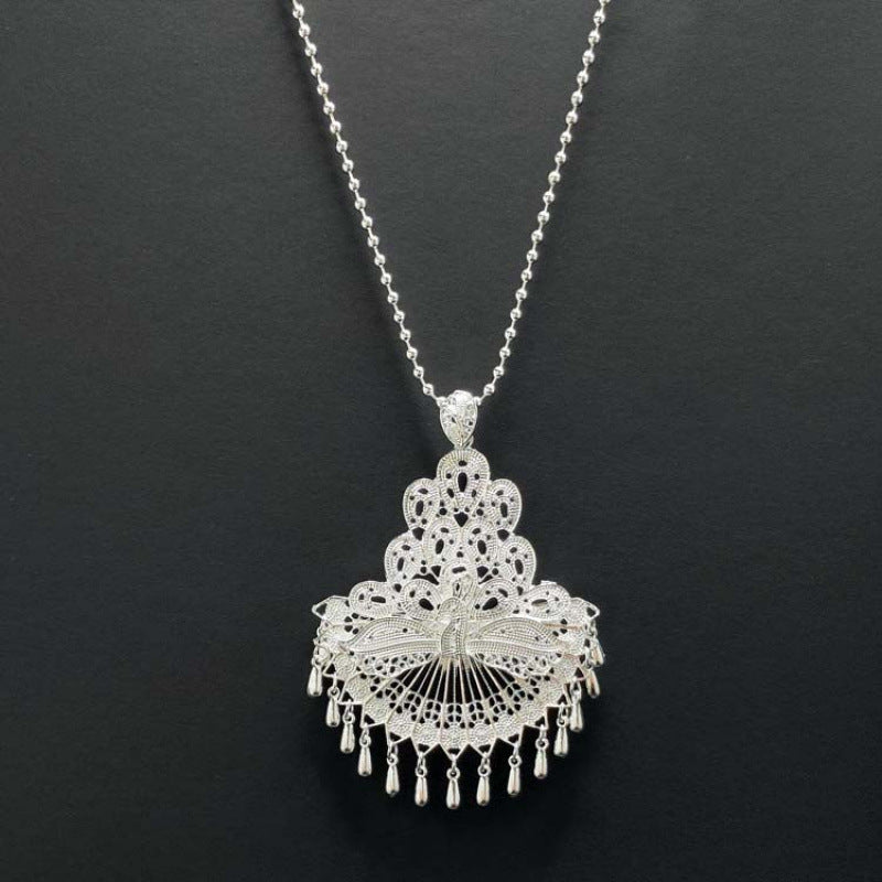 Peacock Sweater Chain Ethnic Style Artistic Exaggerated Necklaces