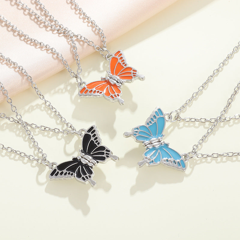 Good Friend Butterfly Best Friendship Magnetic Necklaces