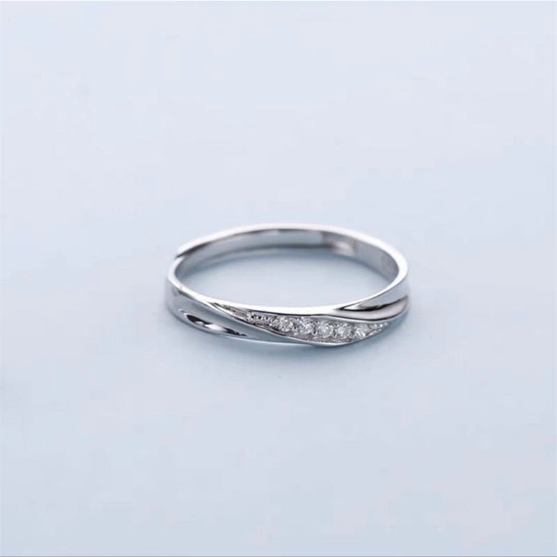 Women's & Men's Fashion Simple Couple Token Commemorative Niche Rings