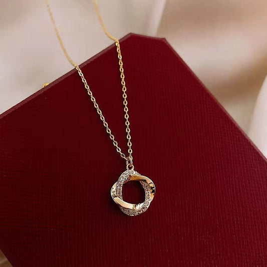 Cool Style Fairy Exquisite Simple Geometric Cross Clavicle Necklace