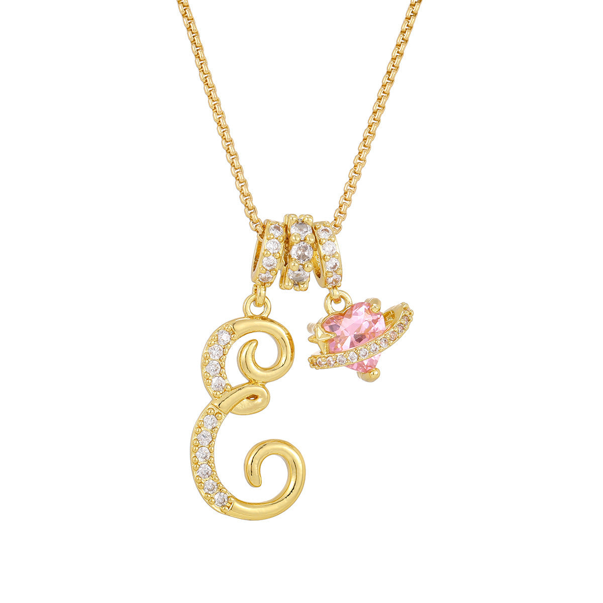 Dopamine English Letter Light Luxury Minority Necklaces