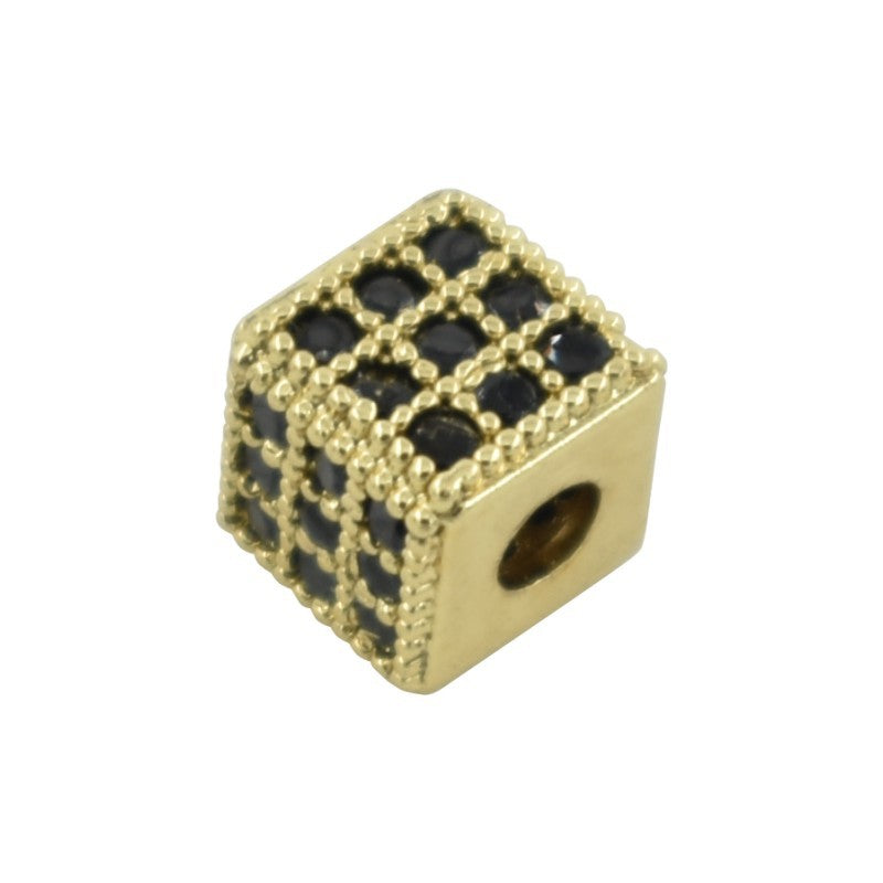 Copper Zircon Four Square Woven Hand Bracelets