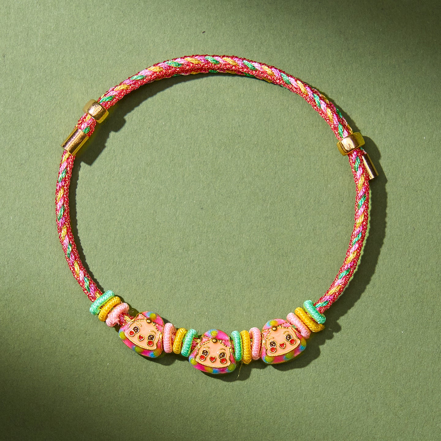 Festival Colorful Rope Ethnic Style Hand-woven Adult Small Sachet Carrying Bracelet