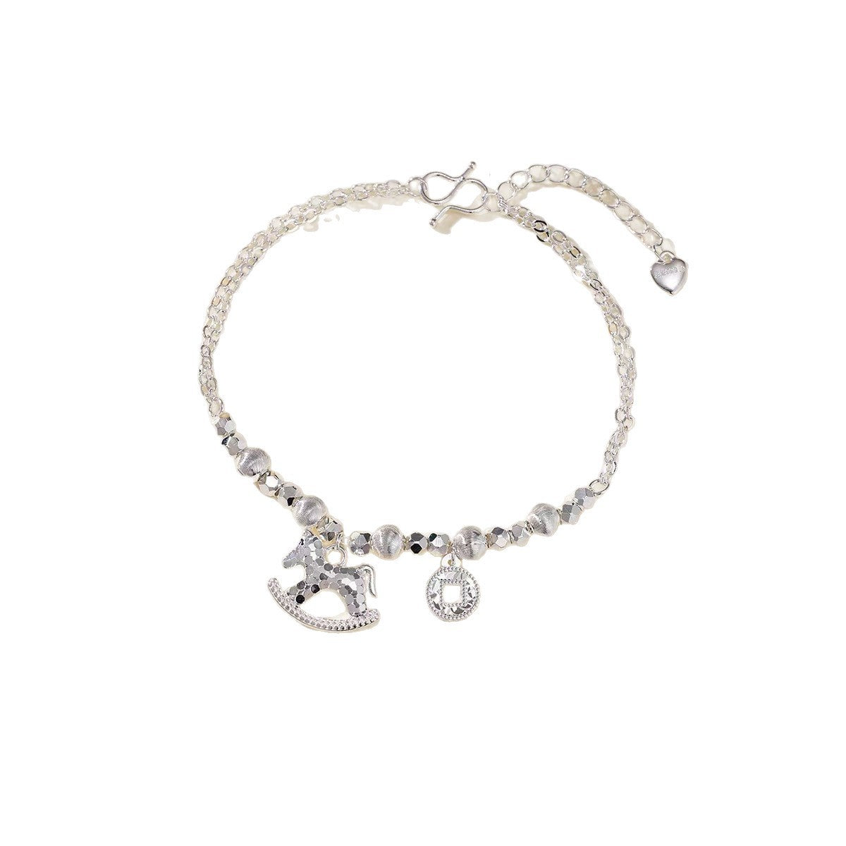 Women's Mush Ice Pony Coin Copper Lucky Bracelet