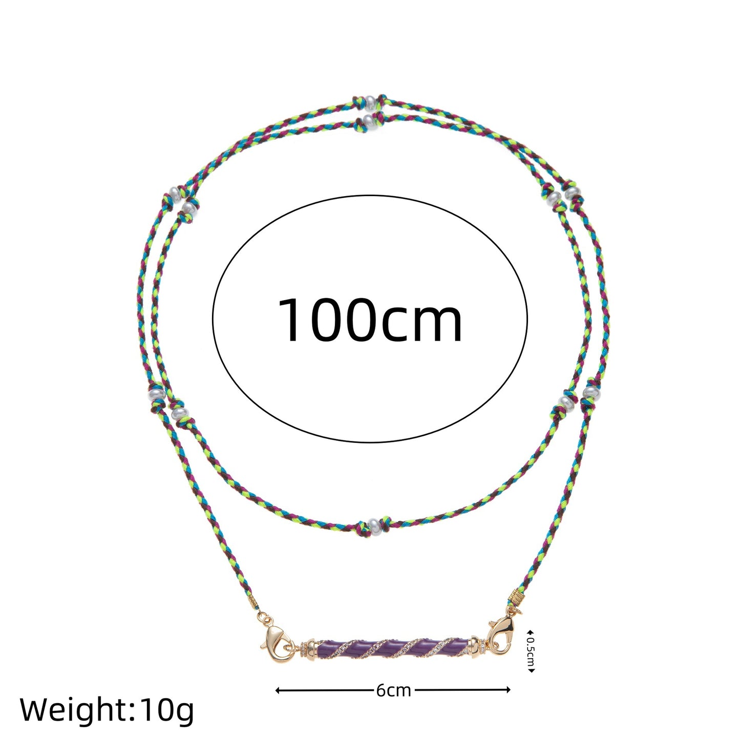 Tarot Cone Color Boys Gold Plated Necklace