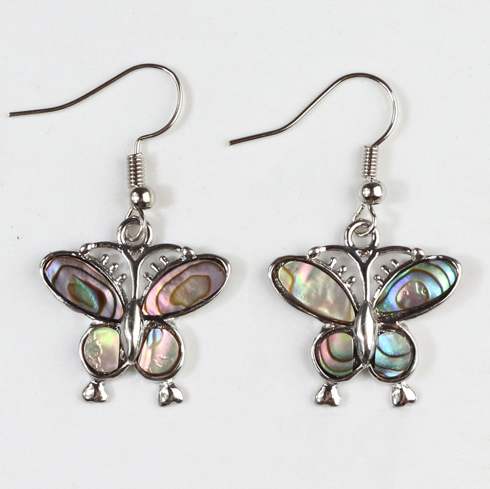 Natural Abalone Shell Ear Hook Eardrop Earrings